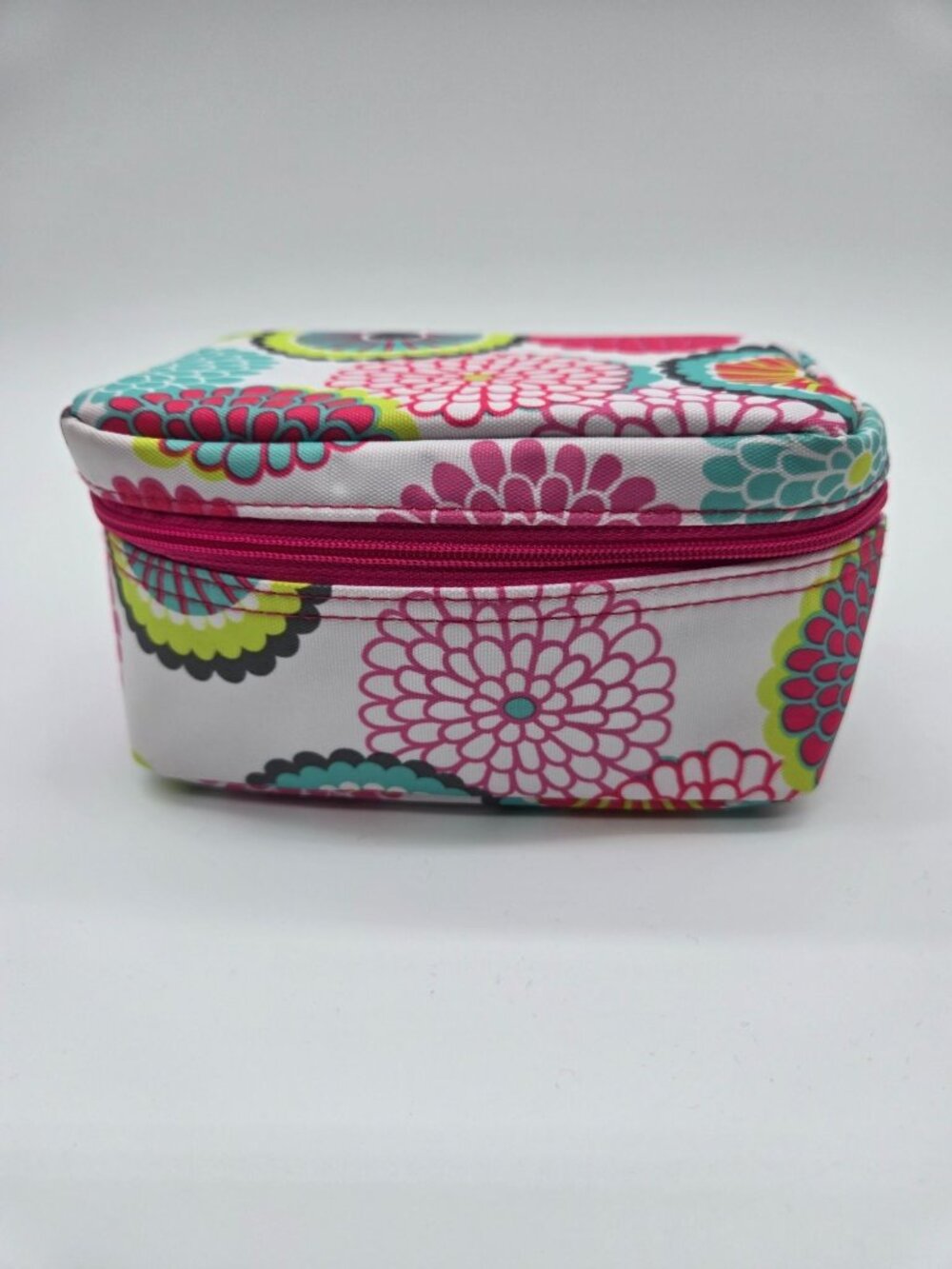 Thirty-One Colorful Floral Baubles & Bracelets Jewelry Case Small NWOT Travel Or